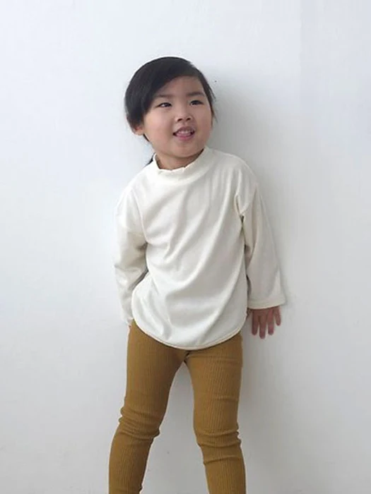 Soft Inner Mock Neck Tee Soft Inner Mock Neck Tee by Saerobin for Baby - catalog view