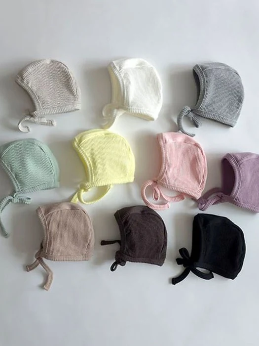Ribbed Round Bonnet Ribbed Round Bonnet by Saerobin for Baby - catalog view