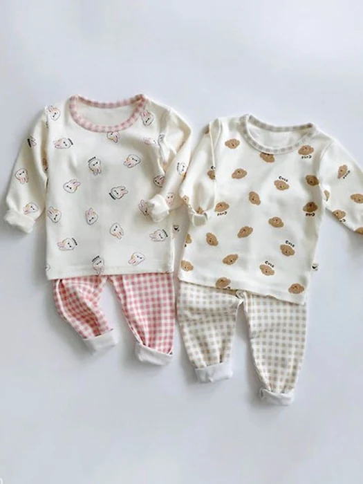 Petit Check Loungewear Petit Check Loungewear by Saerobin for Baby - catalog view