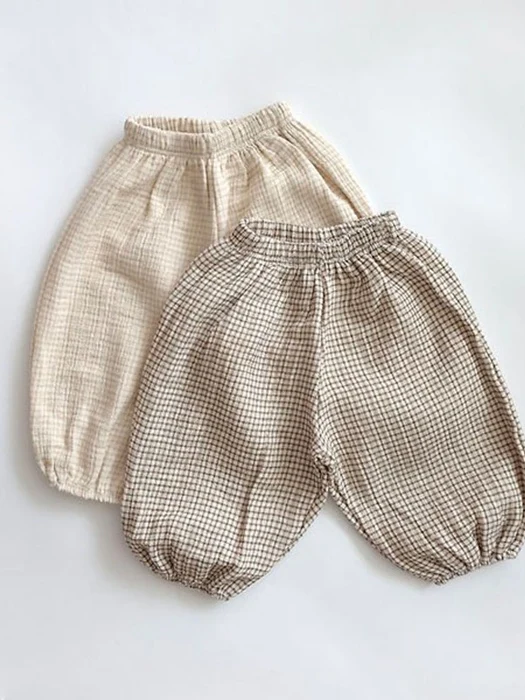 Triple Layer Check Balloon Pants Triple Layer Check Balloon Pants