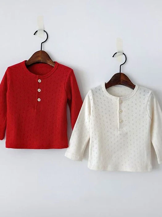 Eyelet Button Tee Eyelet Button Tee