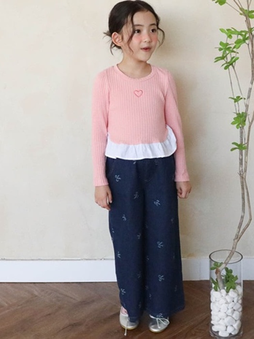 Nana Ribbon Denim Pants