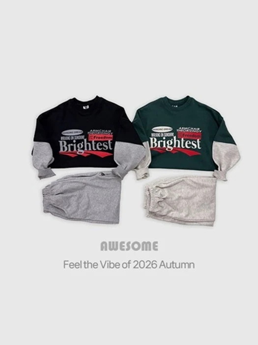 Sleeve Layered Top & Bottom Set