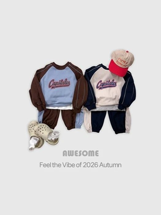 Cappy Colorblock Raglan Top & Bottom Set Cappy Colorblock Raglan Top & Bottom Set