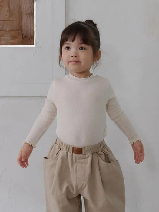 Soft Frill Ribbed Tee Soft Frill Ribbed Tee by Bebe Nine for Baby - catalog view