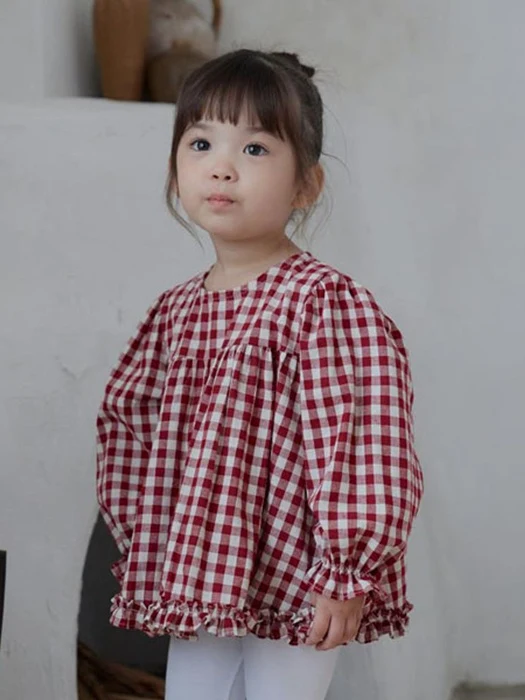 Lucy Check Blouse Lucy Check Blouse