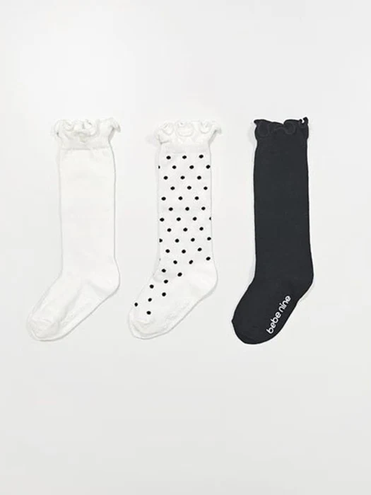 Nine Frill Knee High Socks Set Nine Frill Knee High Socks Set by Bebe Nine for Baby - catalog view