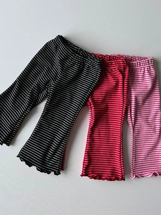 Striped Bootcut Pants Striped Bootcut Pants by Le petitmot for Baby - catalog view