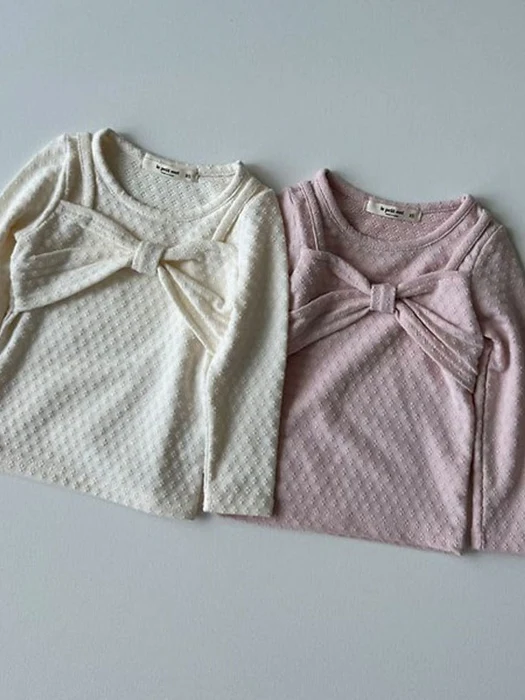 Ribbon Tee Ribbon Tee by Le petitmot for Baby - catalog view