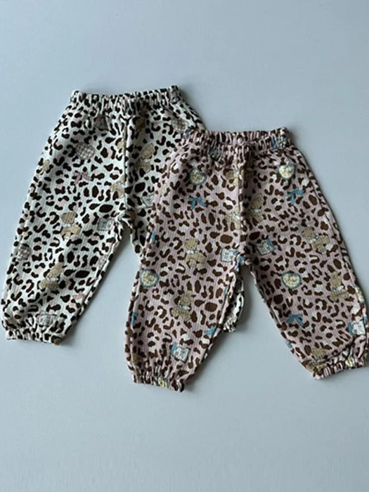 Leopard Jogger Pants Leopard Jogger Pants by Le petitmot for Baby - catalog view