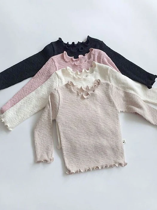 Frill Ribbed Loungewear Frill Ribbed Loungewear by Saerobin for Baby - catalog view