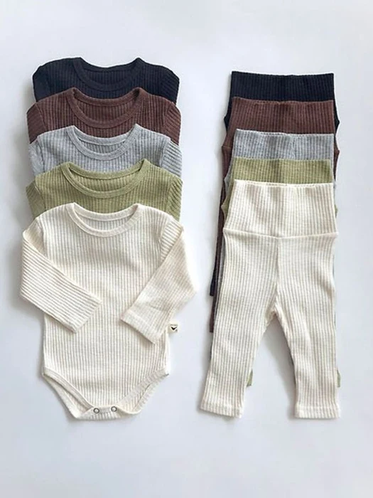 Soft Modal Bodysuit Set by Saerobin for Baby - catalog view