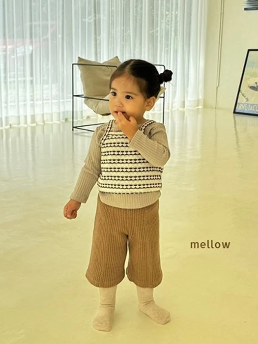 Double Waffle Semi Bootcut Pants
