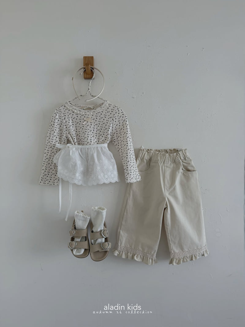 Aladin - Korean Children Fashion - #Kfashion4kids - Eyelet Puff Tee - 9