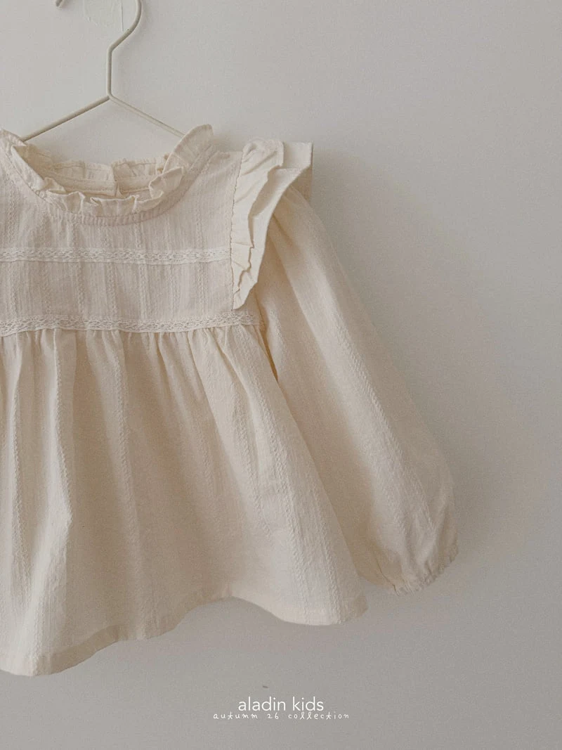 Aladin - Korean Children Fashion - #kidzfashiontrend - Lace Wing Blouse - 4