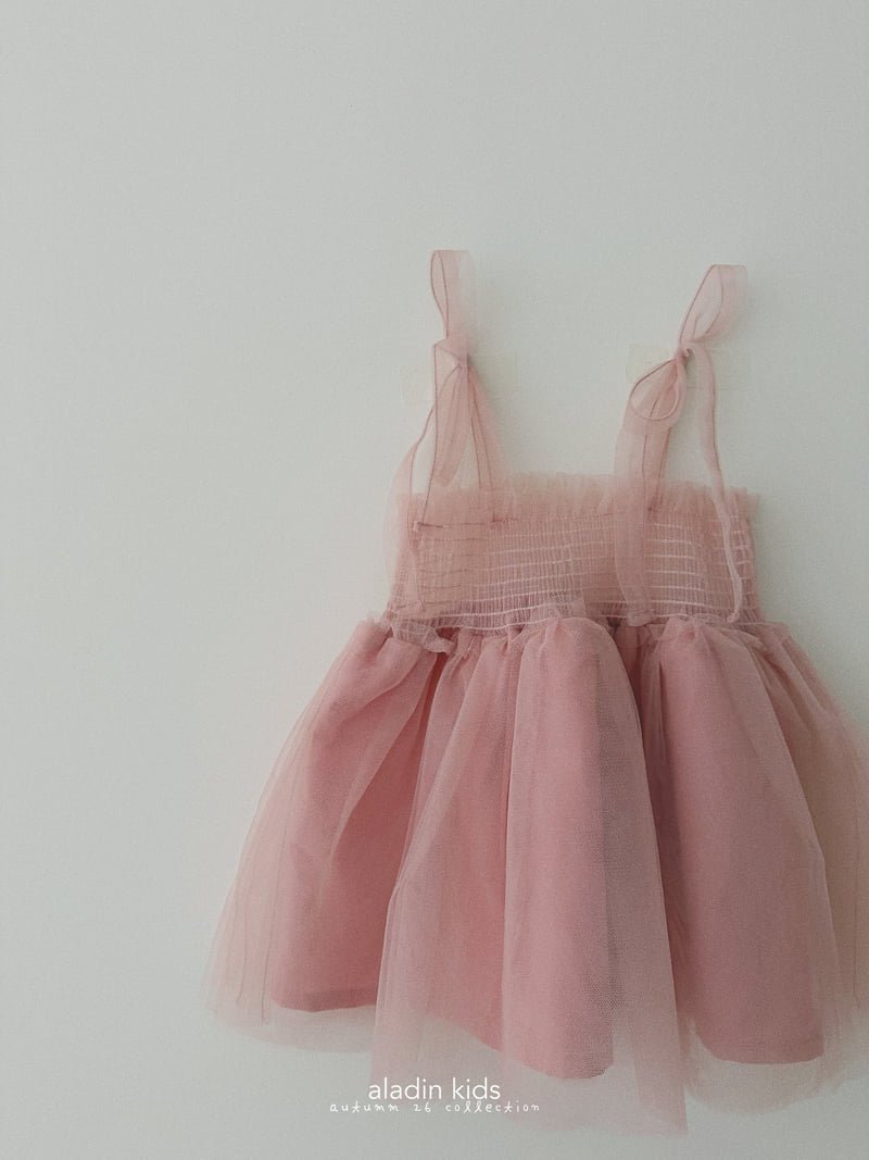 Aladin - Korean Children Fashion - #childofig - Smocked Cha One-piece - 2