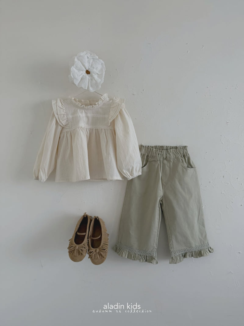 Aladin - Korean Children Fashion - #childofig - Lace Wing Blouse - 9
