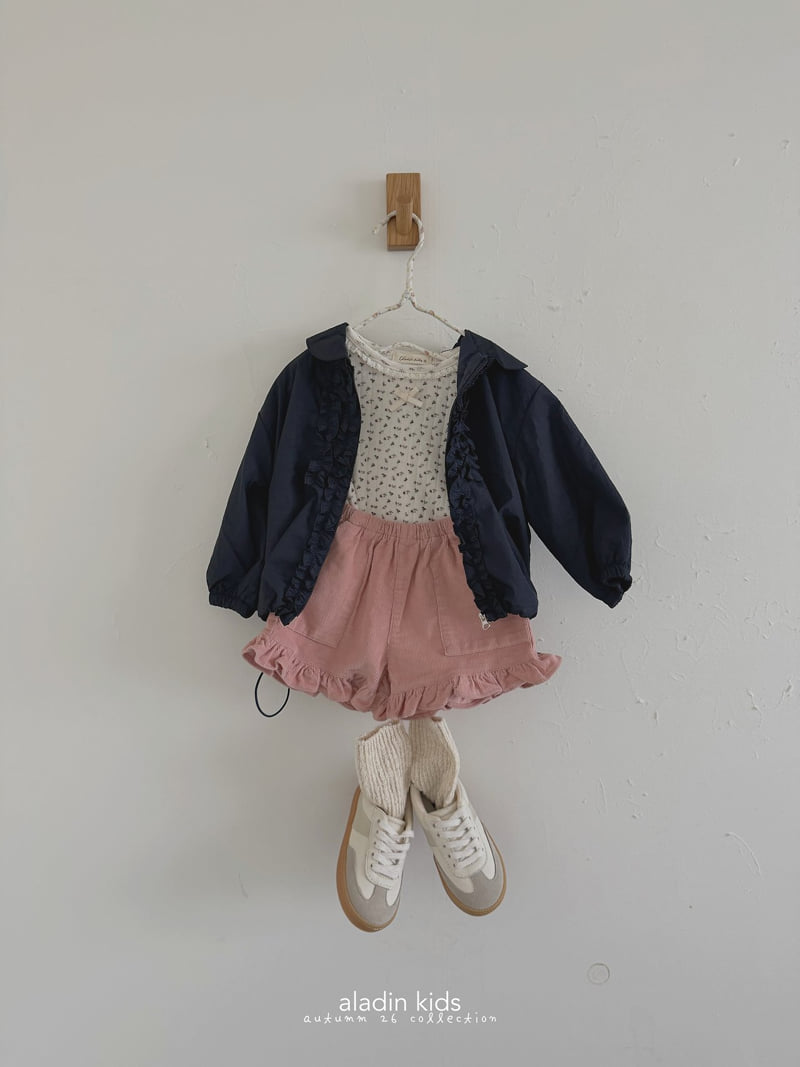 Aladin - Korean Children Fashion - #childofig - Frill Corduroy Pants - 10