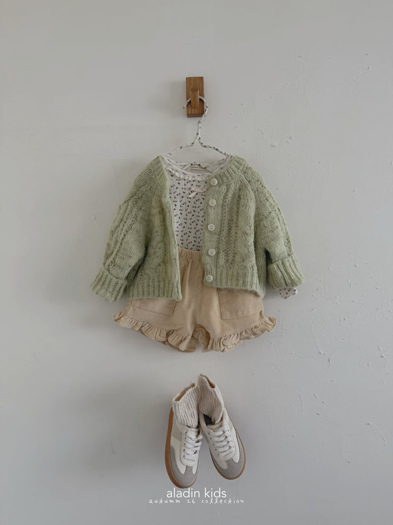 Aladin - Korean Children Fashion - #designkidswear - Frill Corduroy Pants - 12