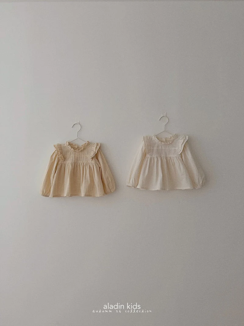 Aladin - Korean Children Fashion - #kidsshorts - Lace Wing Blouse