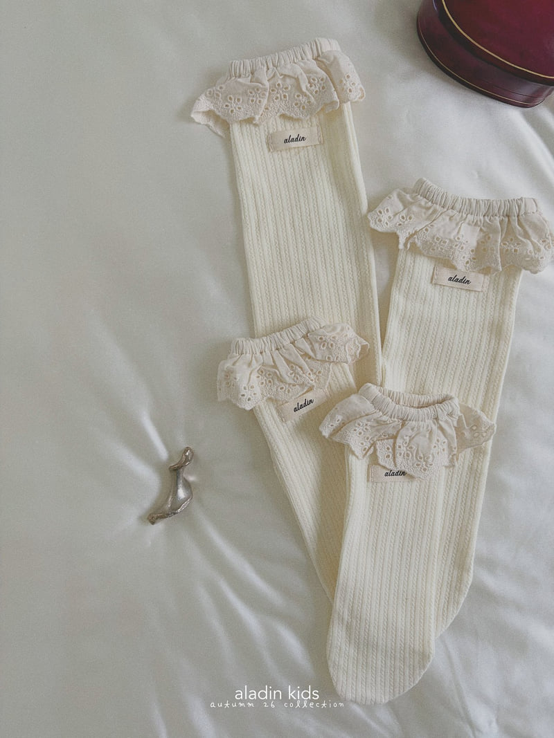 Aladin - Korean Children Fashion - #kidsstore - Lace Socks - 4