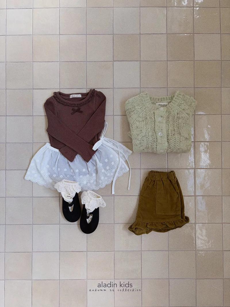 Aladin - Korean Children Fashion - #minifashionista - Frill Corduroy Pants - 5