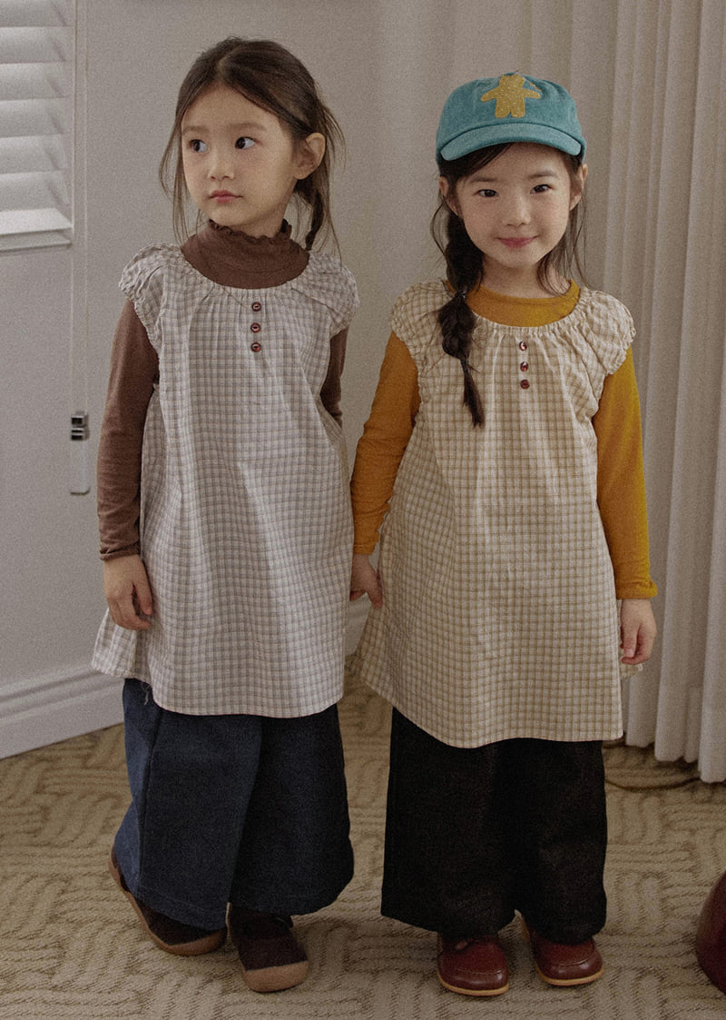 Amber - Korean Children Fashion - #childofig - Vince Check Dress