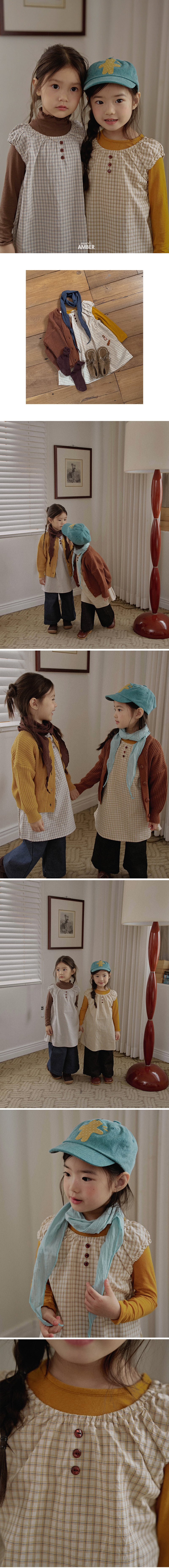 Amber - Korean Children Fashion - #childofig - Vince Check Dress - 2
