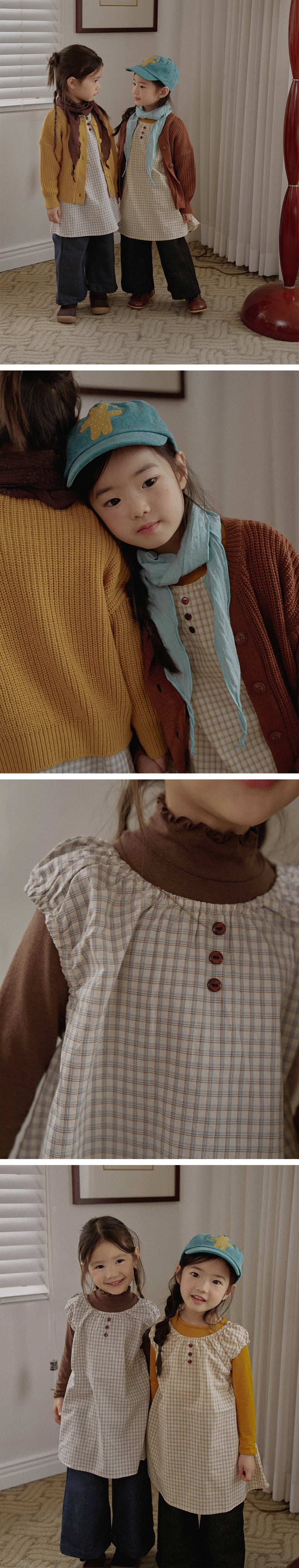 Amber - Korean Children Fashion - #childrensboutique - Vince Check Dress - 3