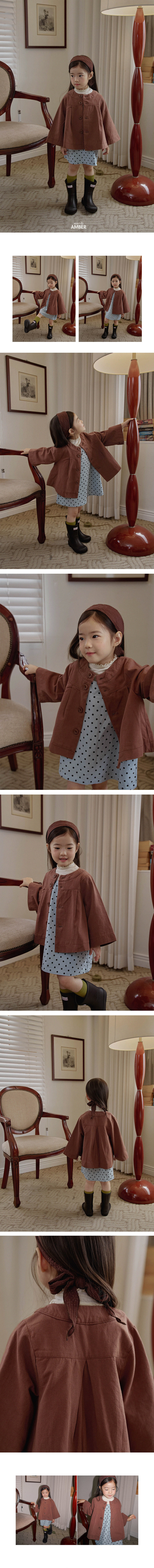 Amber - Korean Children Fashion - #childrensboutique - A-Line Round Jacket - 2
