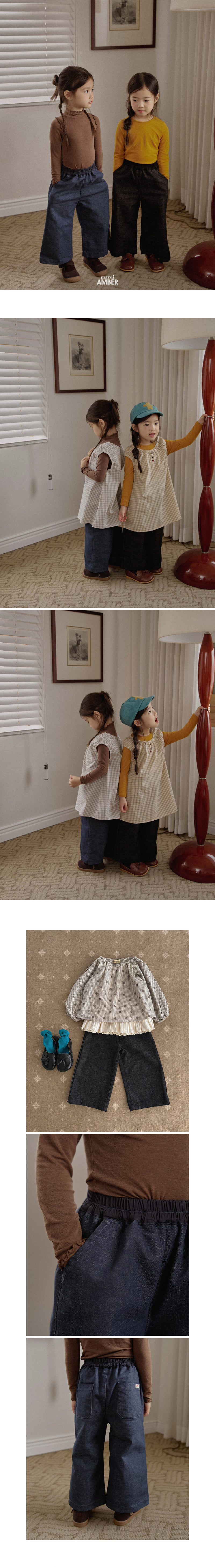 Amber - Korean Children Fashion - #childrensboutique - Hade Denim Pants - 2