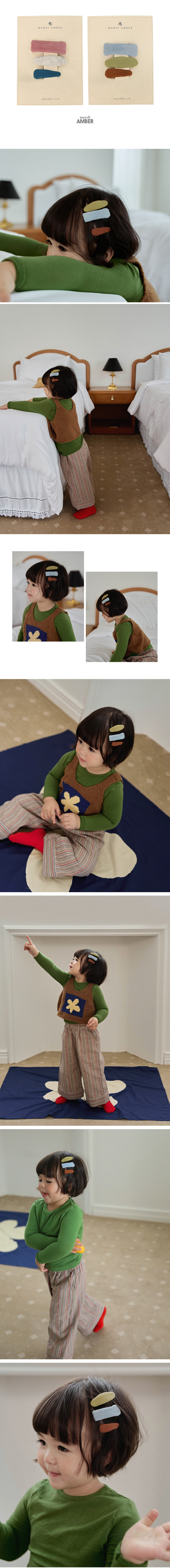 Amber - Korean Children Fashion - #designkidswear - Pebble Hairpin - 2