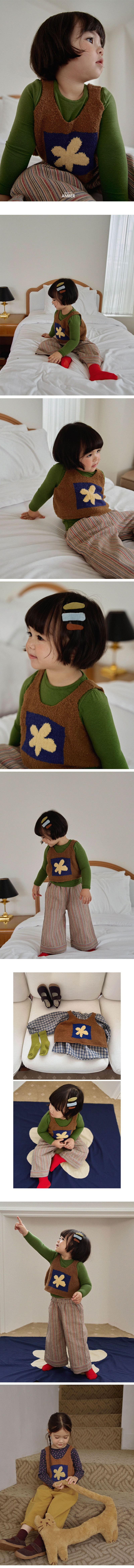 Amber - Korean Children Fashion - #fashionkids - Autumn Knit Vest - 2