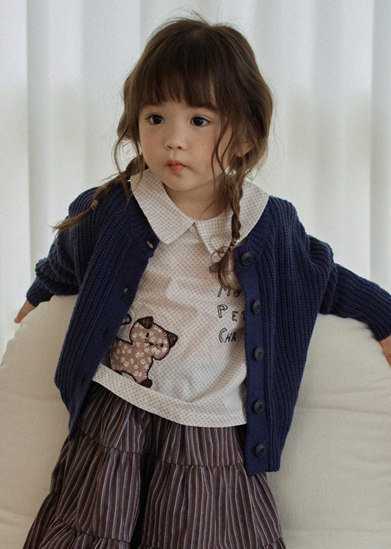 Amber - Korean Children Fashion - #kidzfashiontrend - Daily Knit Cardigan