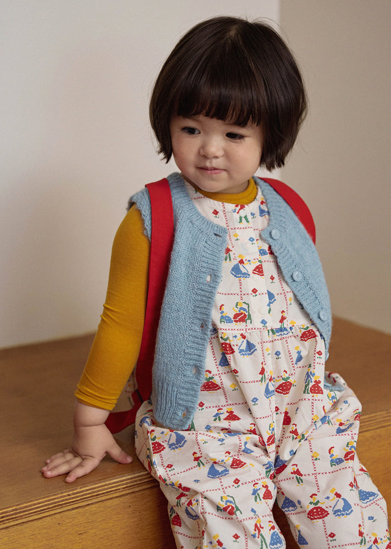 Amber - Korean Children Fashion - #kidzfashiontrend - Cloud Knit Vest