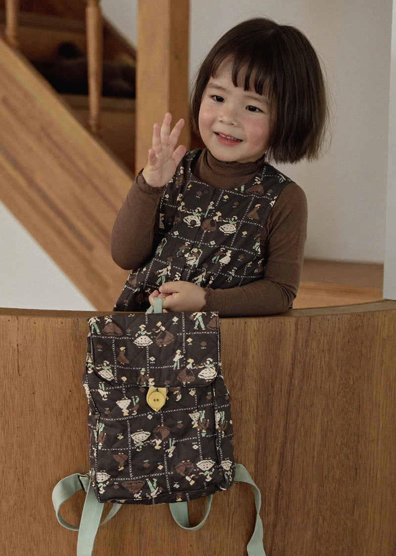 Amber - Korean Children Fashion - #minifashionista - Waltz Quilted Backpack