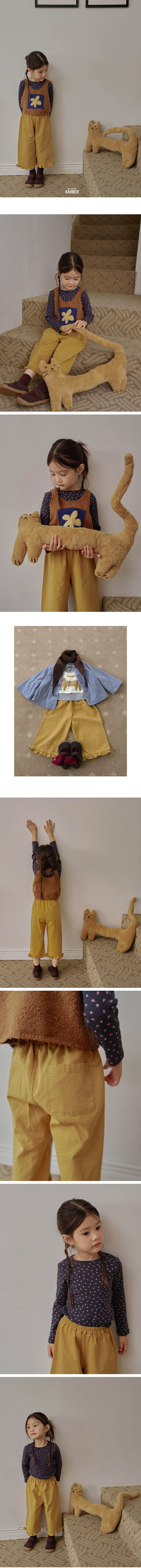 Amber - Korean Children Fashion - #prettylittlegirls - Foodie Frill Pants - 2