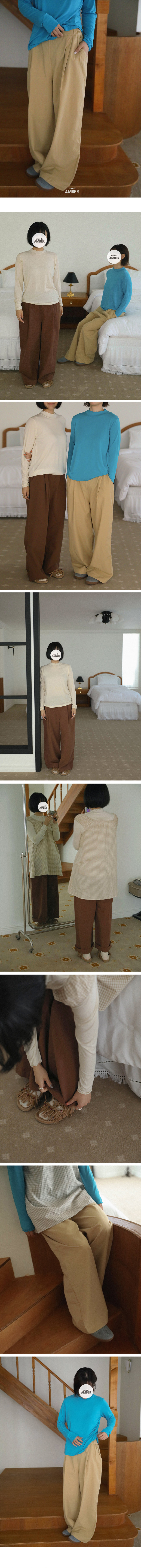 Amber - Korean Women Fashion - #momslook - Adult Cotton Wide Pants - 2