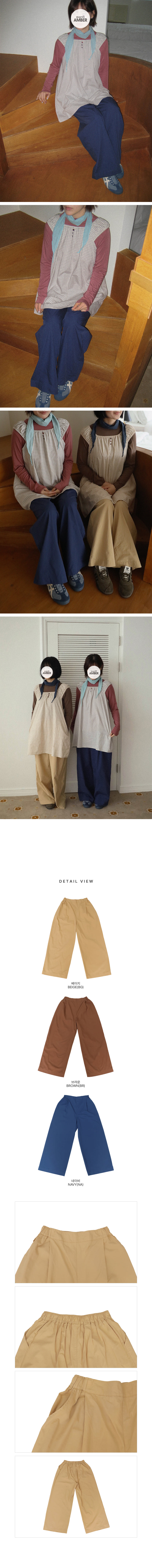Amber - Korean Women Fashion - #womensfashion - Adult Cotton Wide Pants - 4