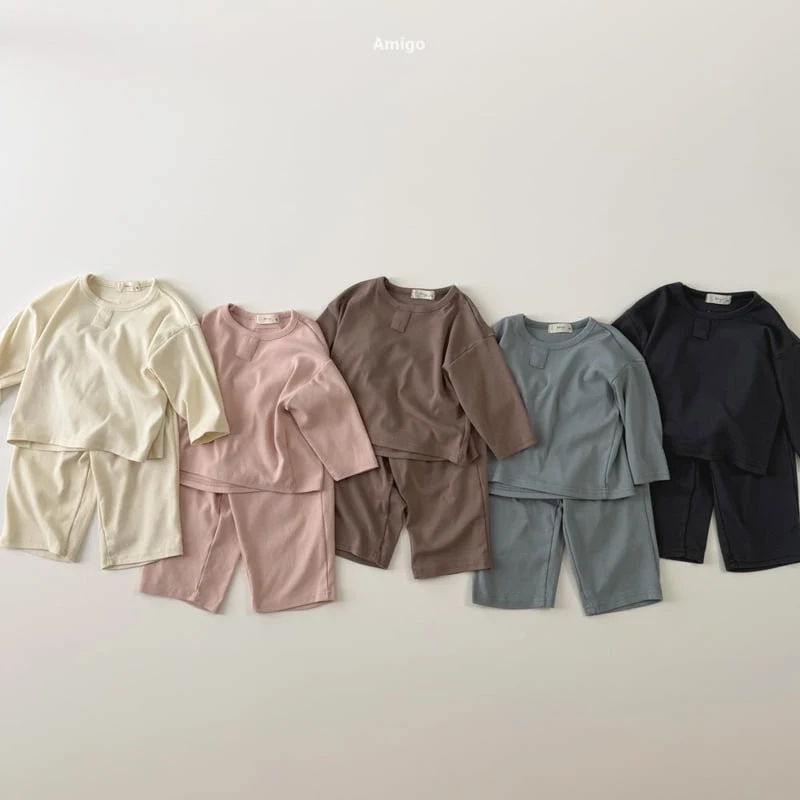Amigo - Korean Children Fashion - #Kfashion4kids - Amigo Top & Bottom Set