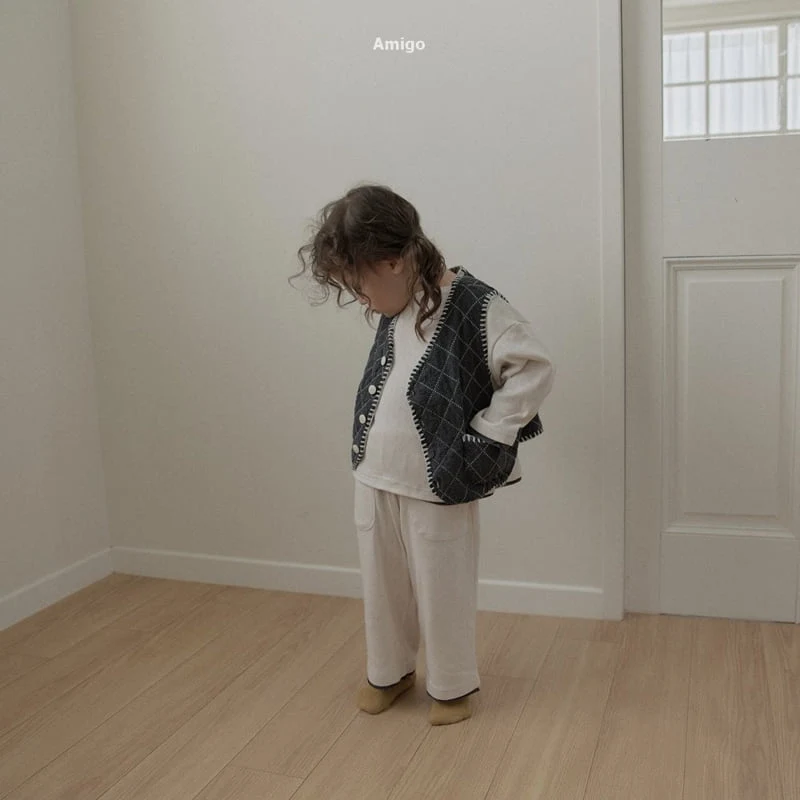 Amigo - Korean Children Fashion - #childofig - Quilted Mello Vest - 11