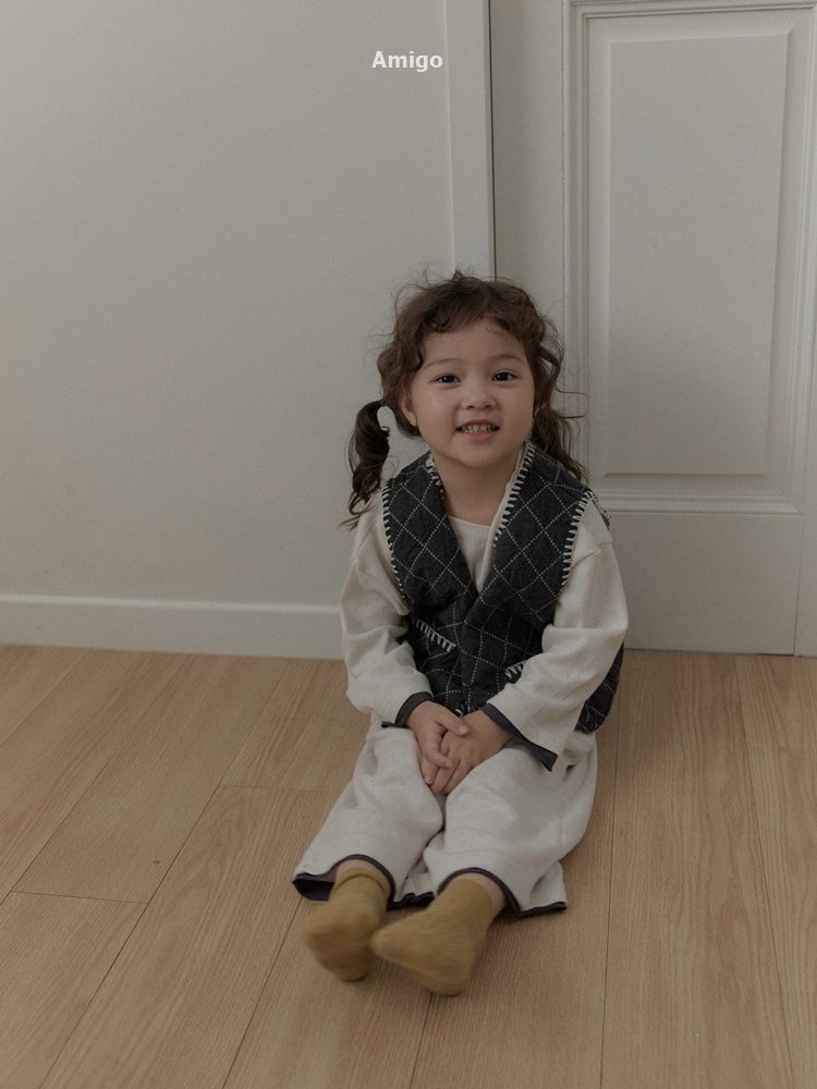 Amigo - Korean Children Fashion - #childofig - Quilted Mello Vest - 12