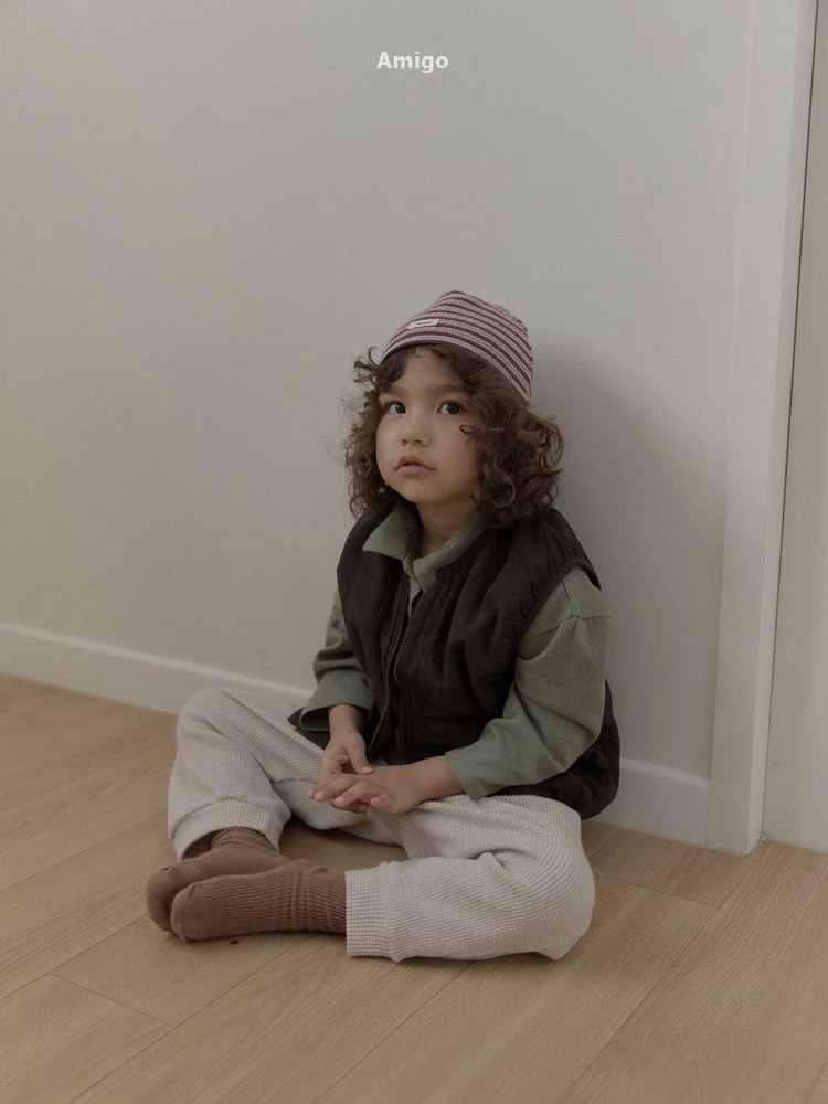 Amigo - Korean Children Fashion - #childofig - Slit Collar Tee - 7