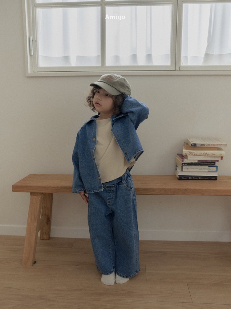Amigo - Korean Children Fashion - #childrensboutique - Amigo Binding Tee - 3