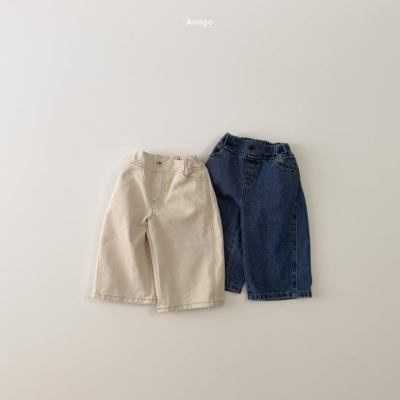 Amigo - Korean Children Fashion - #designkidswear - Curve Denim Pants