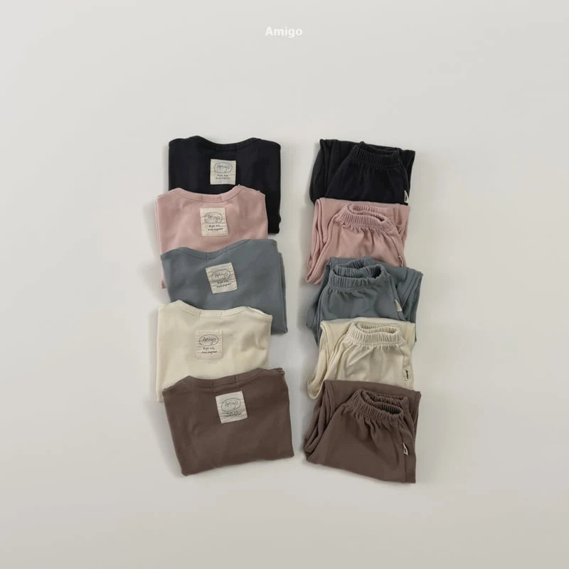 Amigo - Korean Children Fashion - #discoveringself - Amigo Top & Bottom Set - 12