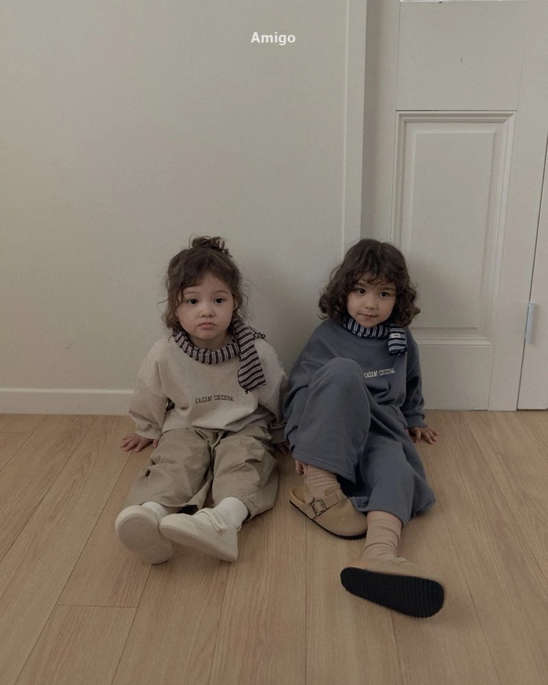 Amigo - Korean Children Fashion - #discoveringself - Cheese Sweatshirt - 8