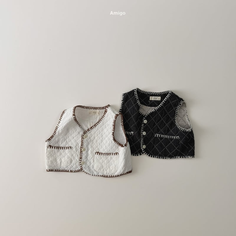 Amigo - Korean Children Fashion - #discoveringself - Quilted Mello Vest