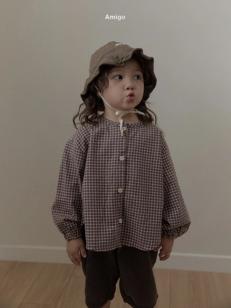 Amigo - Korean Children Fashion - #fashionkids - Square Shirring Shirt - 8