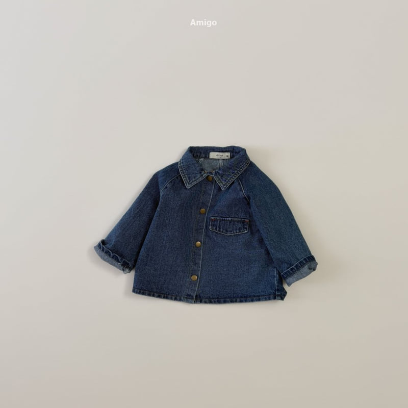 Amigo - Korean Children Fashion - #kidsstore - Raglan Jacket - 3